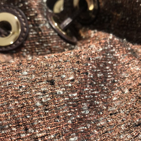 Helen Kaminski mahogany brown wool leather bucket bag - Picture 3 of 15